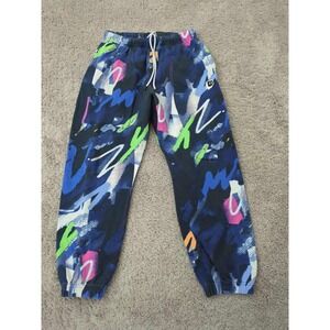 Twitch Jogger Sweatpants Mens L Graffiti Print Drawstring Hip Hop 90s Retro